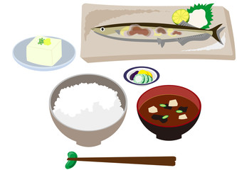 Japanese set meal