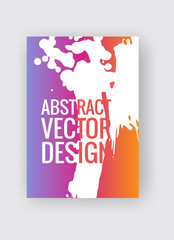 Abstract poster templates. Colorful threads vector composition.
