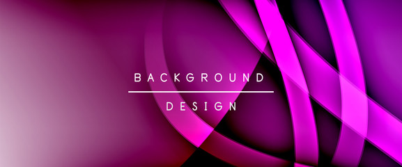 Dynamic trendy fluid color gradient abstract background with flowing wave lines. Vector Illustration