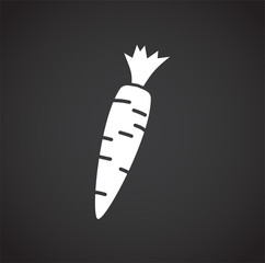 Vegetable related icon on background for graphic and web design. Creative illustration concept symbol for web or mobile app