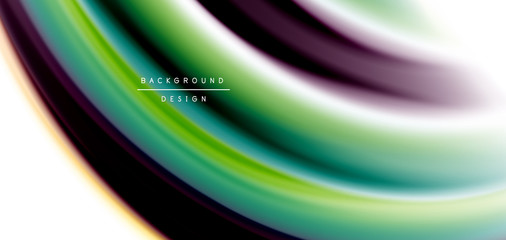 Silk smooth lines on white, liquid fluid color waves. Vector Illustrations For Wallpaper, Banner, Background, Card, Book, Illustration, landing page, cover, placard, poster, banner, flyer, design