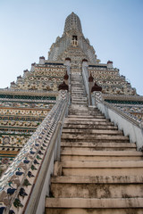 Wat Arun or Temple of Dawn is a beautiful Buddhist temple and landmarks of Bangkok in Thailand 