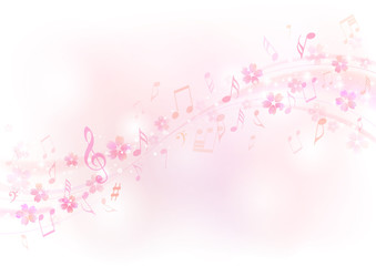 桜と音符