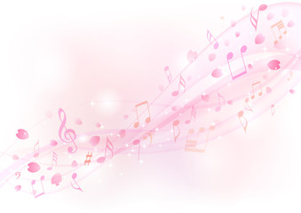 桜と音符
