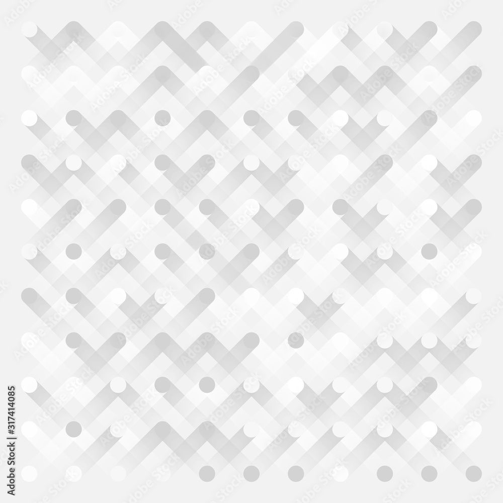 Poster abstract gray and white line technology design cross line pattern background. illustration vector ep