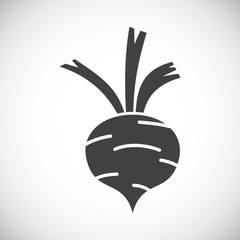 Vegetable related icon on background for graphic and web design. Creative illustration concept symbol for web or mobile app