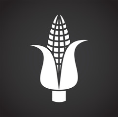 Vegetable related icon on background for graphic and web design. Creative illustration concept symbol for web or mobile app