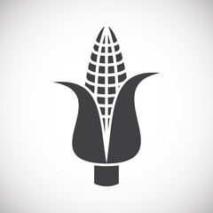 Vegetable related icon on background for graphic and web design. Creative illustration concept symbol for web or mobile app