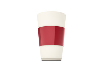 3D Rendering of Coffee Mug  on White