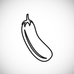 Vegetable related icon on background for graphic and web design. Creative illustration concept symbol for web or mobile app