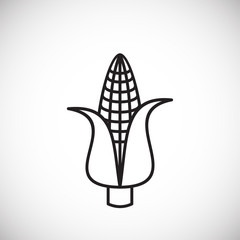 Vegetable related icon on background for graphic and web design. Creative illustration concept symbol for web or mobile app