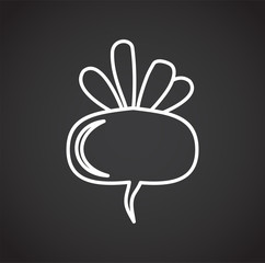 Fototapeta premium Vegetable related icon on background for graphic and web design. Creative illustration concept symbol for web or mobile app