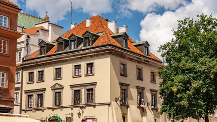 scenic view on Old Town, warsaw, Poland