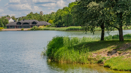 lake in the park, Druslininkai.