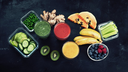 Different types of smoothies