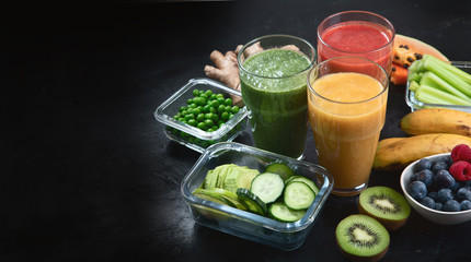 Different types of smoothies