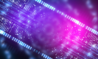 Ultraviolet abstract light. Diode tape, light line. Violet and pink gradient. Modern background,...