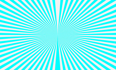 Diverging rays background, light blue color, central space for text or design.