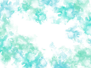 Abstract beautiful Colorful shape watercolor illustration painting background and texture backdrop.