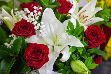 Fresh Flowers in a florist shop