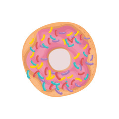 delicious sweet donut bakery icon
