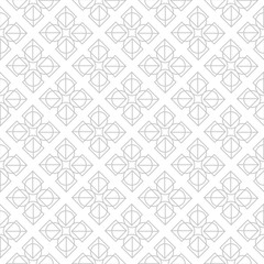 Fototapeta premium Geometric print. Gray pattern on white seamless background