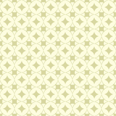 Geometric square print. Olive green seamless background