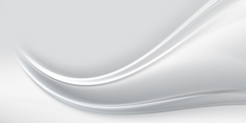 Abstract fractal blurred wave on a light gray background for design.