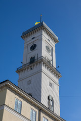 lviv city hall tower famous travel landmark