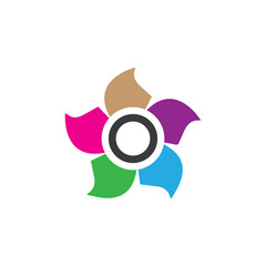 Beauty plumeria icon flowers design illustration Template