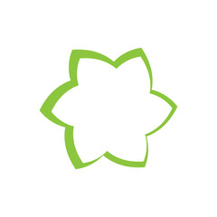 Beauty plumeria icon flowers design illustration Template