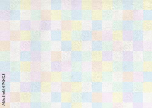 カラフルポップな和紙テクスチャ背景素材 Asia Wall Mural As Rrice