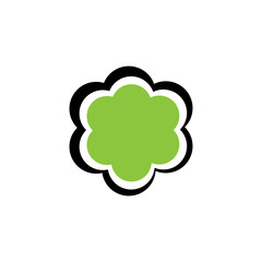 Beauty plumeria icon flowers design illustration Template