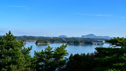 天草五橋から見た朝の有明海の情景＠熊本
