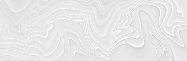 Obraz premium White 3 d background with wave illustration, beautiful bending pattern for web screensaver. Light gray texture with smooth lines for a wedding card.