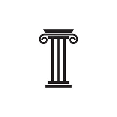 Pillar Logo Template,Column Vector