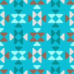 Naklejka na ściany i meble Ethnic boho ornament. Seamless pattern. Tribal motif. Vector illustration for web design or print.