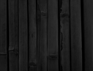 Black wooden pattern abstract background design for product display or montage. Dark nature bamboo backdrop. advertising, food, beverages. Horror concept