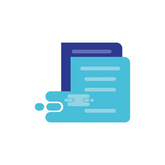Fototapeta premium Isolated data documents vector design