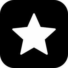 Star icon isolated on background