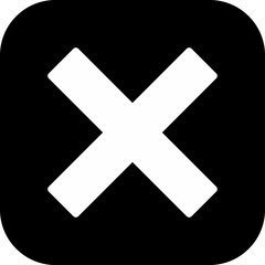 Obraz premium Cancel icon isolated on background