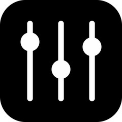 Volume Bar icon isolated on background