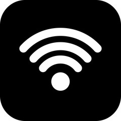 Wifi Signal icon isolated on background
