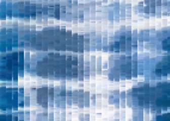 color geometric block pattern background polygonal style ,LED light color dot style graphic ,  paint like illustration background of spiral fractal geometric modern