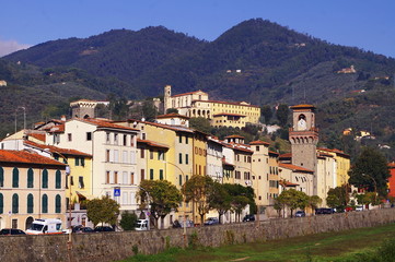 Fototapeta na wymiar View of Pescia, Tuscany, Italy