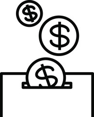 deposit icon, vector