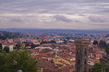 Fototapeta premium Panorama of Pescia, Tuscany, Italy