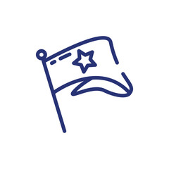 Isolated racing flag vector design