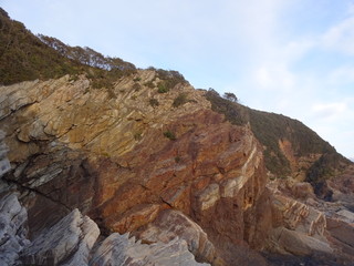 Fototapeta na wymiar Geology rocks in Wakayama, Japan