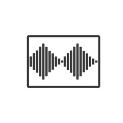 Sound wave logo template vector icons